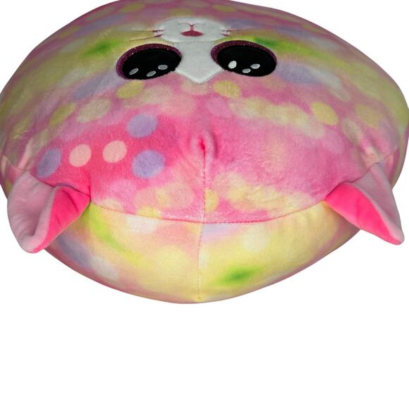 Ty Squish-A-Boos Sonny The Cat Plush 2022 14" Pink Pastel Sparkles Cute Stuffy - Picture 3 of 7